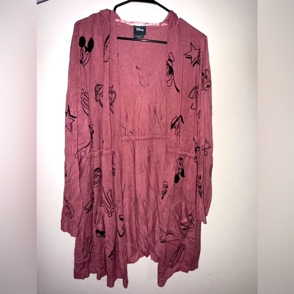 Torrid Disney Mickey and Friends Cinch Waist Hooded Cardigan - Picture 5 of 7